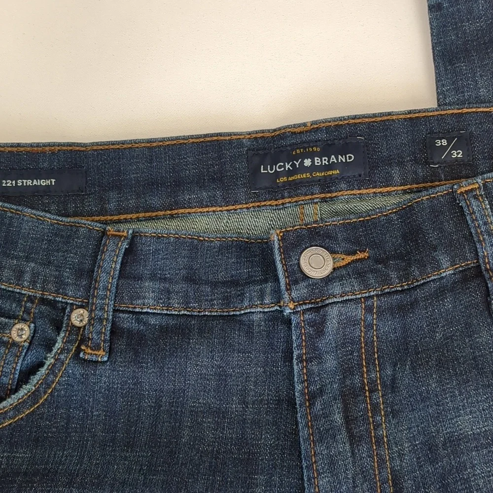 Lucky Brand 221 Original Straight Stretch Jean Sz 38 x 32